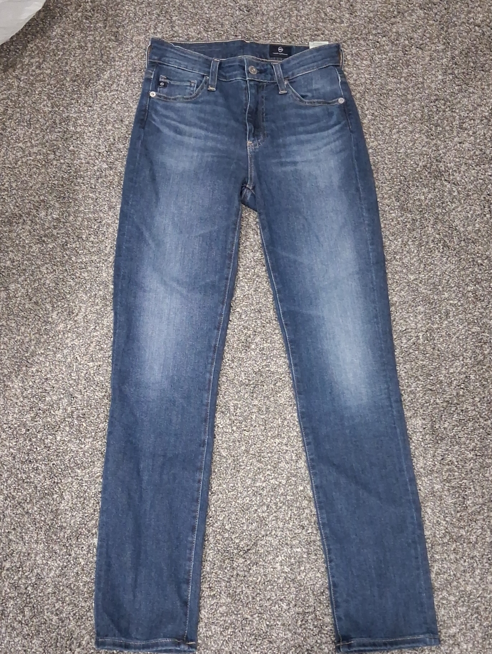 AG Adriano Goldschmied Mari Mid-Rise Slim Straight Jeans – Size 24 (NWOT) - Picture 2 of 3